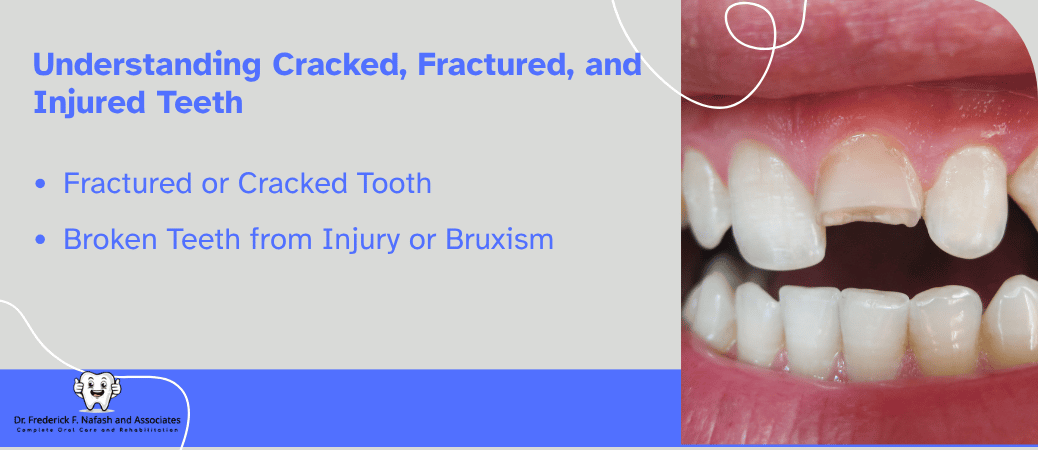 Tooth Damage Cracks, Fractures, and Trauma